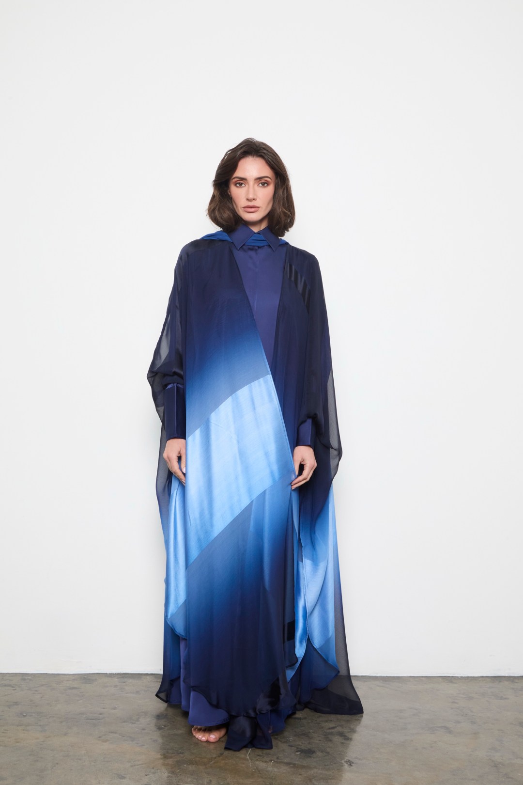 Shaded in navy